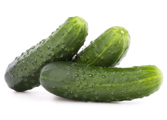 Cucumber vegetable  isolated on white background cutout