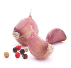 Garlic clove isolated on white background cutout