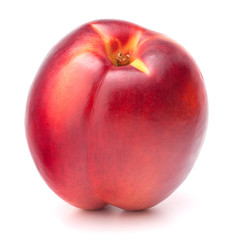 Nectarine fruit isolated on white background cutout