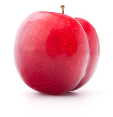 Sweet plum isolated on white background cutout