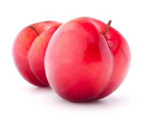 Sweet plum isolated on white background cutout