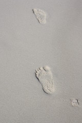 Fußspuren im Sand