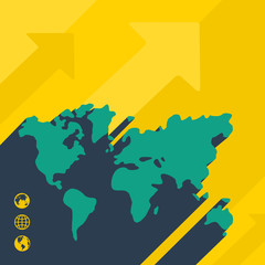 Background map of the earth