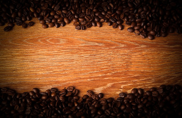 roasted coffee beans closeup