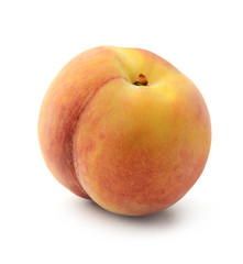 Fresh peach isolated