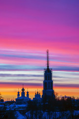 Fototapeta na wymiar Resurrection Cathedral in Shuya, Russia