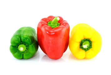 sweet pepper on white background