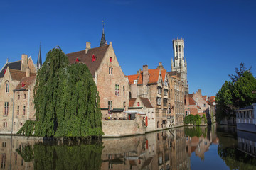 Naklejka premium The historic center of Bruges