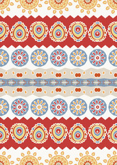 Abstract vector ethnic seamless pattern. Use for wallpaper,patte