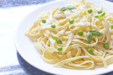 Fettuccine Alfredo Vegetables
