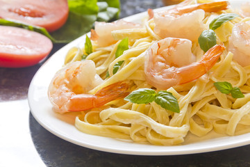 Shrimp Fettuccini Alfredo