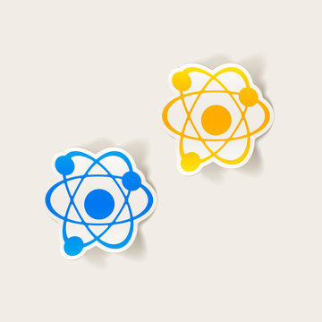realistic design element: atom