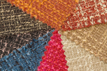 multi tone of wool fabric texture  sample background.