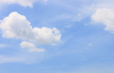 blue sky with cloud closeup