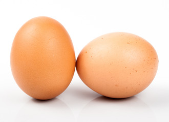 eggs isolated on white background