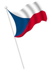 チェコ　国旗　国