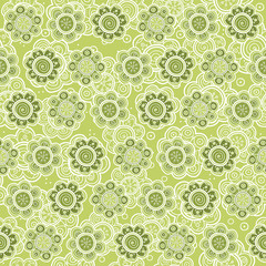 Floral seamless pattern. Vector illustration. Beautiful