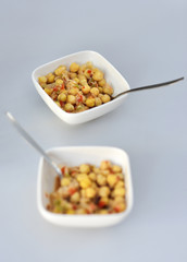 Cold tapas tasting chickpea stew