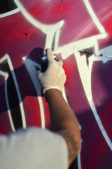 Fototapeta na wymiar Background texture colored graffiti detail
