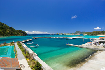 沖縄の海・阿嘉港