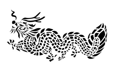 Tattoo Dragon Vector Illustration