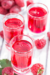 Homemade Raspberry Liqueur