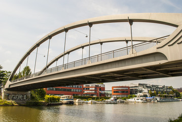 Fototapeta na wymiar Bridge over channel