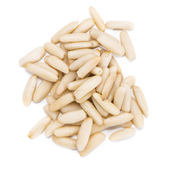 Pine Nuts isolated on white