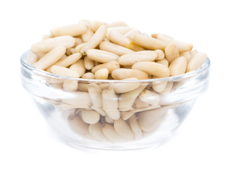 Pine Nuts isolated on white