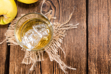 Apple Liqueur in a glass