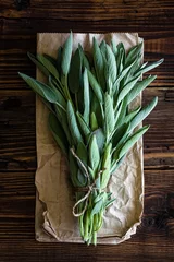 Crédence de cuisine en verre imprimé Herbes sage