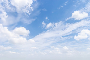 clouds in the blue sky