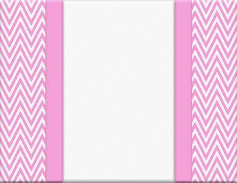 Pink Chevron Border Template