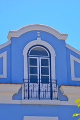 Giebeldetail an altem Haus in Aveiro