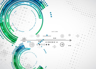 Obraz premium Abstract color technology background/computer technology busines