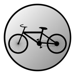 Naklejka premium Bike button