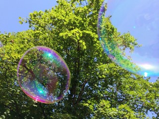 Water balloons in the sky