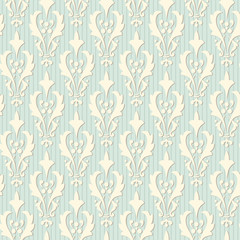 Seamless delicate veil-like pattern. Damask design background