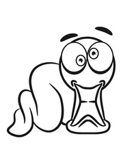 Wurm witzig verrückt