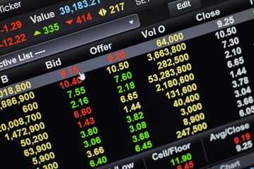 Bid click stock market