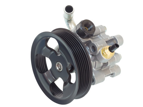 hydraulic power steering pump on a white background engine parts