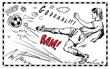 Obraz premium soccer player