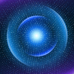 Abstract geometric circle dots vector background