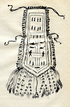 Three Worlds of Shamanism (apron of evenk shaman)