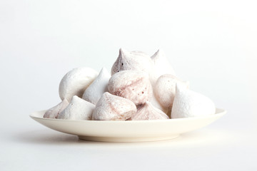 meringue on a white platter