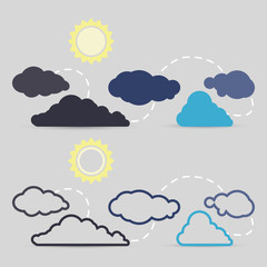 Vector cloud concept