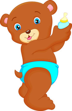 cute baby bear cartoon