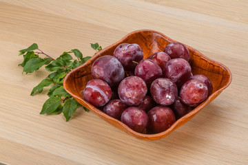 Fresh plums