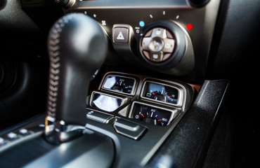 Fototapeta na wymiar Luxury car interior details