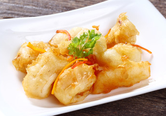 Squid tempura